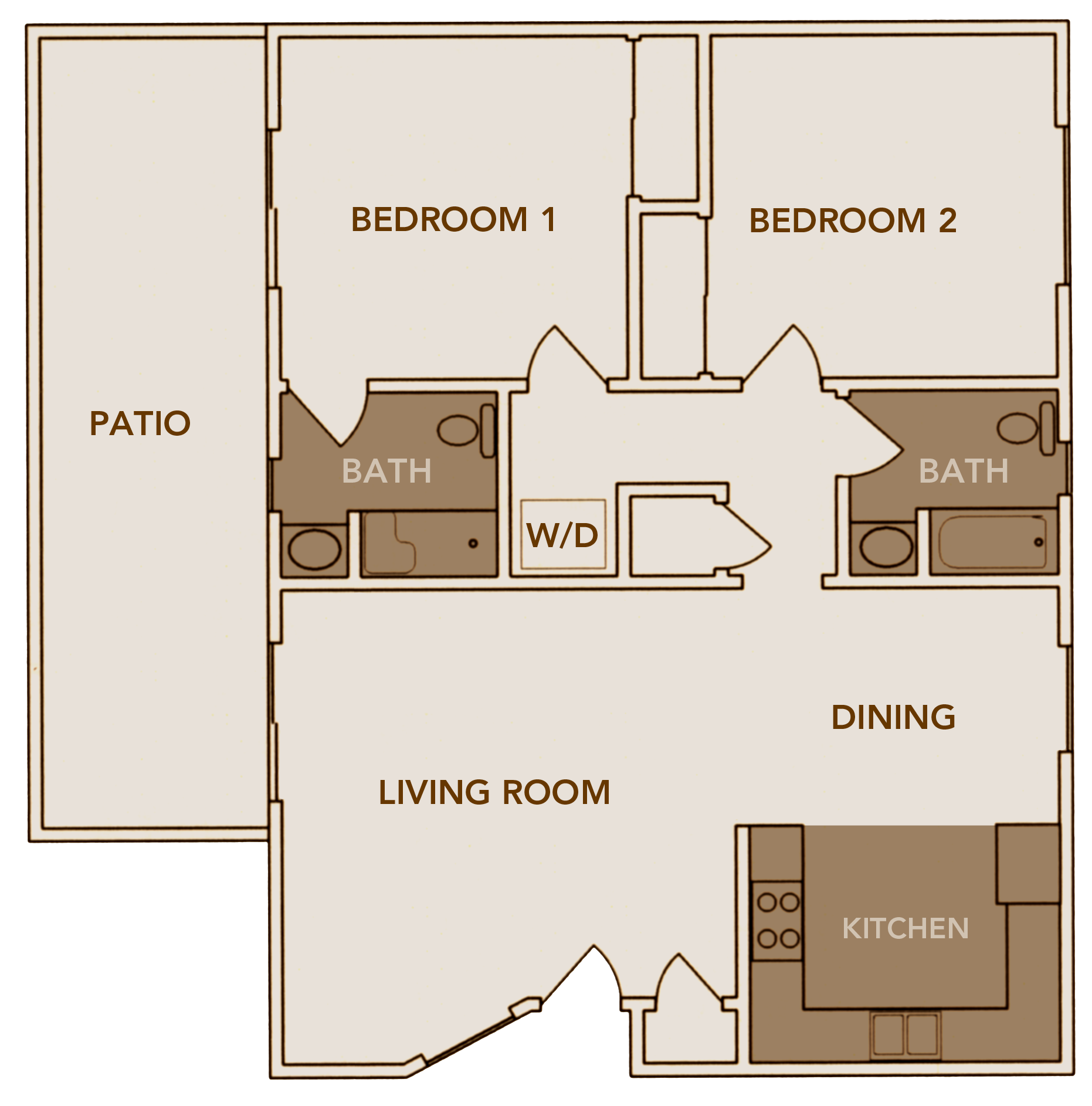Independent Living Apartments Floor Plans Ontario, CA